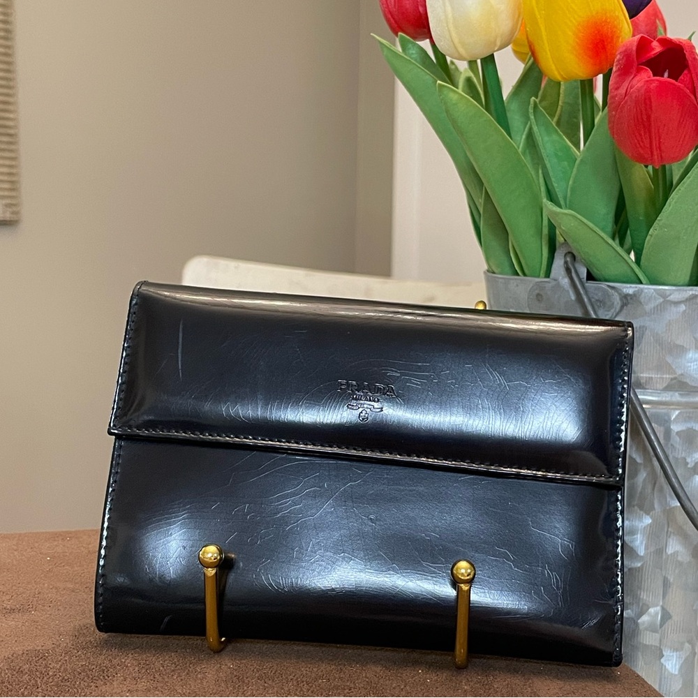 Prada compact wallet Spazzolato Portafolgio